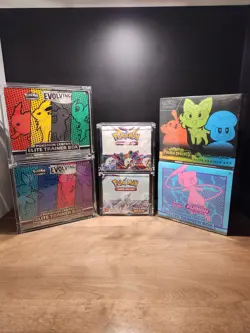 Lot of (6) Pokemon Sealed Box - Evolving skies - Chilling Reign - Lost Origins - - Image 1