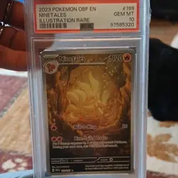 Pokemon Ninetales SV03 Obsidian Flames Illustration Rare Holo PSA 10 199/197 - Image 4