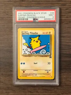 Pokemon Black Star Surfing Pikachu Pokemon League Promo PSA 9 PSA # 68566070 - Image 2