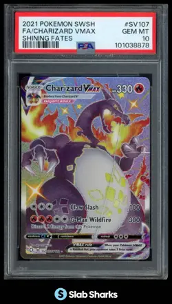 2021 POKEMON SWORD & SHIELD SHINING FATES CHARIZARD VMAX SHINY VAULT PSA 10 - Image 1