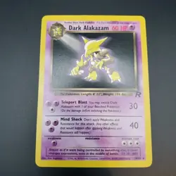 Pokemon TCG Dark Alakazam 18/82 Team Rocket Regular LP Base Set 1999 - Image 2