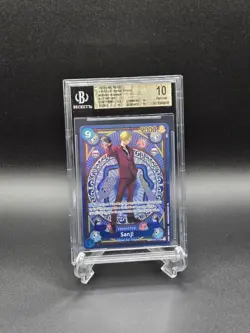 One Piece A Fist Of Divine Speed Sanji Alt Art SP OP11 OP06-119 BGS 10 Gem Mint - Image 1