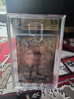 One Piece a Fist of Divine Speed OP11 Sanji SP OP06-119 SEC English BGS 9.5 - Image 1