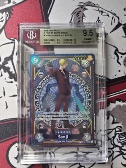 One Piece a Fist of Divine Speed OP11 Sanji SP OP06-119 SEC English BGS 9.5 - Image 3