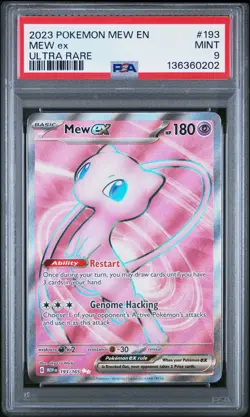 2023 POKEMON MEW EN-151 ULTRA RARE #193 MEW EX PSA 9 - Image 1