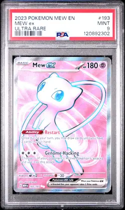 2023 POKEMON MEW EN-151 ULTRA RARE #193 MEW EX PSA 9 - Image 1