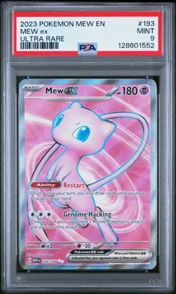 2023 POKEMON EN-151 ULTRA RARE - 193/165 MEW EX - PSA 9 - MINT - Image 1
