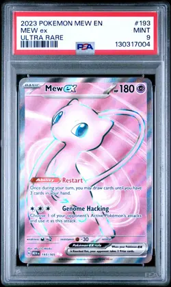 2023 POKEMON MEW EN-151 ULTRA RARE #193 MEW EX PSA 9 - Image 1
