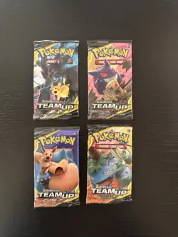 Pokemon TCG Sun & Moon: Team Up Booster Packs - Lot of 4 Artworks - Image 2