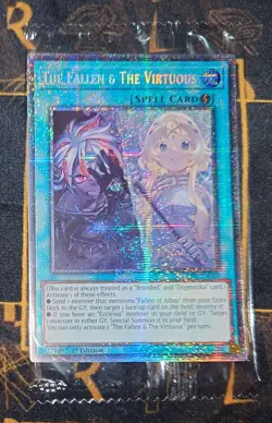 YUGIOH The Fallen & The Virtuous (CH01-EN019) Starlight Rare 1st Edition NM - Image 1