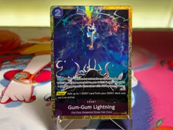Gum-Gum Lightning LUFFY KAIDO OP09-077 Emperor Card One Piece TCG - Image 1