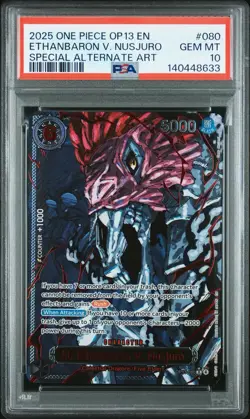 PSA 10 Sequential OP13 Demon Pack Carrying on His Will English One Piece God SP - Image 3