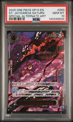 PSA 10 Sequential OP13 Demon Pack Carrying on His Will English One Piece God SP - Image 5