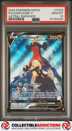 2022 Pokemon Sword & Shield Astral Radiance #TG23 Garchomp V PSA 10 - Image 1