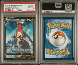 2022 POKEMON SWORD & SHIELD ASTRAL RADIANCE #TG23 FULL ART/GARCHOMP V PSA 10 - Image 3