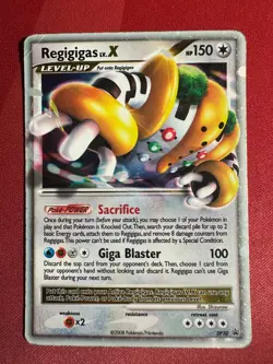 REGIGIGAS Lv.X DP30 Black Star Promo TIN HOLO RARE Pokemon TCG card HP - Image 1