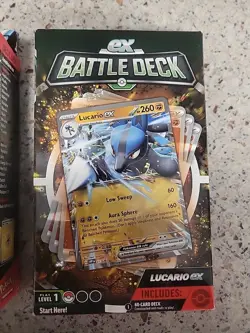 Pokemon TCG EX Battle Decks Both Lucario & Ampharos Set - Image 3