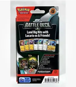 Nintendo Pokemon Scarlet and Violet Lucario EX Battle Deck Trading Card Game TCG - Image 2