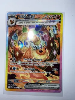 Pokemon TCG Flareon EX Prismatic Evolutions Card 146/131 Sir Ungraded CGC 10 GM - Image 1