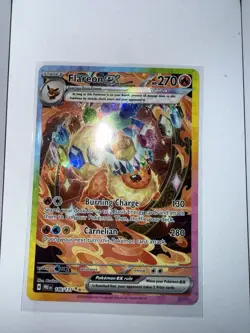 Pokemon TCG Flareon EX Prismatic Evolutions Card 146/131 Sir Ungraded CGC 10 GM - Image 2