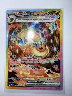 Pokemon TCG Flareon EX Prismatic Evolutions Card 146/131 Sir Ungraded CGC 10 GM - Image 3
