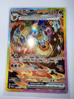 Pokemon TCG Flareon EX Prismatic Evolutions Card 146/131 Sir Ungraded CGC 10 GM - Image 4