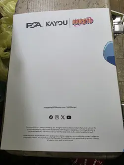 PSA Magazine x Kayou Exclusive NARUTO UZUMAKI PROMO CARD and Magazine Base Cover - Image 2