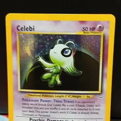Pokemon TCG Celebi Neo Revelation Holo Rare Card 3/64 Unlimited MP - Image 2