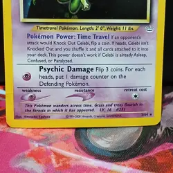 Pokemon TCG Celebi Neo Revelation Holo Rare Card 3/64 Unlimited MP - Image 3