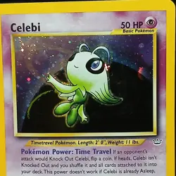 Pokemon TCG Celebi Neo Revelation Holo Rare Card 3/64 Unlimited MP - Image 4