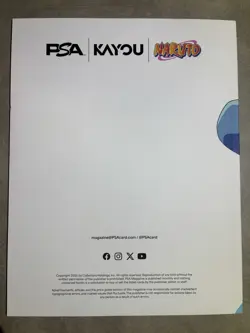 PSA Magazine x Kayou Exclusive NARUTO UZUMAKI PROMO CARD and Magazine - Image 3