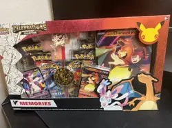 Pokemon TCG Celebrations V Memories Collection Box Charizard Sylveon Sealed 820650809743 - Image 1