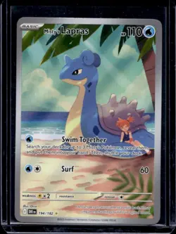 2025 Pokemon SV Destined Rivals DRI EN Misty's Lapras #194/182 - Image 1