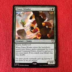 MTG TOWER WINDER Commander: Outlaws of Thunder Junction REG RARE 054 NM/Unplayed - Image 1