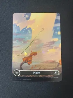 2025 MTG Edge Of Eternities Plains Borderless Galaxy Foil #367 - Image 1