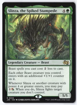 Slinza, the Spiked Stampede (Anime) R Foundations Jumpstart 55 NM - Image 1