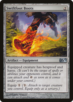 Swiftfoot Boots #219 (HP) Magic 2012 (M12) M12 Magic MTG - Image 1
