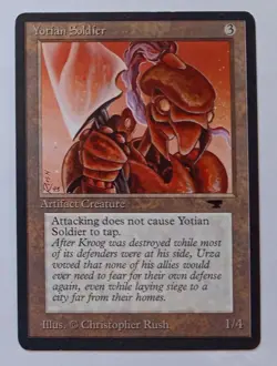 Magic MTG - Yotian Soldier - Antiquities - LP - Image 1