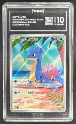 Misty's Lapras 2025 Pokemon SV Destined Rivals - DRI EN #194 TAG 10 - Image 1