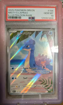 Misty's Lapras 2025 Pokemon SV Destined Rivals - DRI EN #194 PSA 10 - Image 1