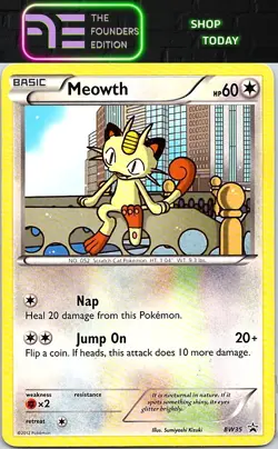 Meowth #BW35 Black and White Promos Pokemon Promo - Image 1