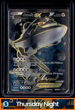 2016 POKEMON XY STEAM SIEGE #108/114 STEELIX EX - Image 1