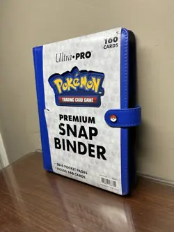 Ultra Pro Pokemon 4-Pocket Premium Snap Binder - BLUE [20 Pages Holds 160 Cards] - Image 3
