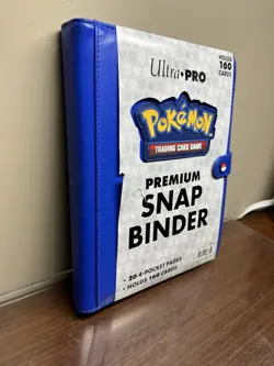 Ultra Pro Pokemon 4-Pocket Premium Snap Binder - BLUE [20 Pages Holds 160 Cards] - Image 4