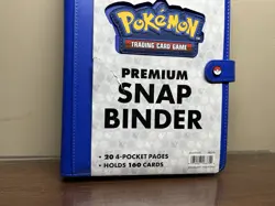 Ultra Pro Pokemon 4-Pocket Premium Snap Binder - BLUE [20 Pages Holds 160 Cards] - Image 5