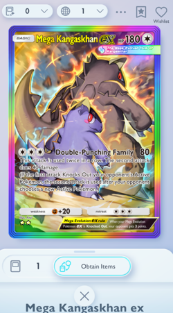 Pokemon TCG Pocket - Mega Kangaskhan Rainbow Rare 2⭐ Fantastical Parade, English - Image 1