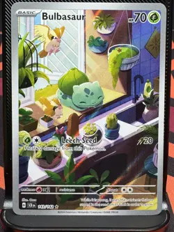 Pokemon TCG: Bulbasaur 143/142 - SV: Stellar Crown - Illustration Rare NM - Image 1