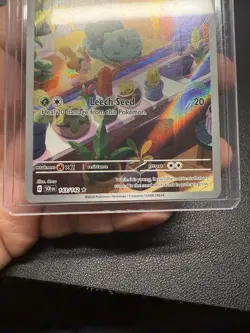 Pokemon TCG Stellar Crown Holo Bulbasaur IR 143/142 Sv07 Illustration Rare - Image 4