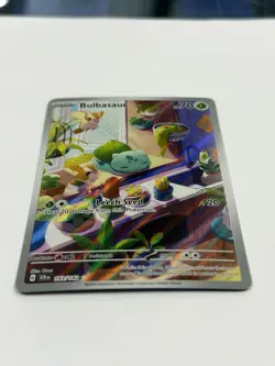 Pokemon TCG Bulbasaur 143/142 Sv07 Stellar Crown Holo Illustration Rare Holo LP - Image 4