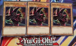 Yugioh 3x Dark Magician Arcana Art 1st Edition SBC1 NM Common Speed Duel Playset - Image 1